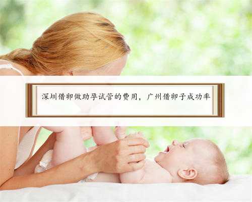 深圳借卵做助孕试管的费用，广州借卵子成功率
