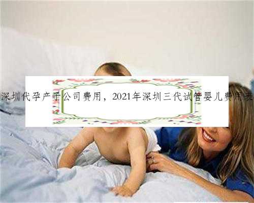 深圳代孕产子公司费用，2021年深圳三代试管婴儿费用表