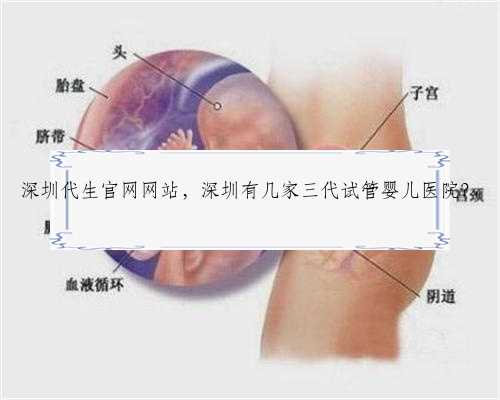 深圳代生官网网站，深圳有几家三代试管婴儿医院？